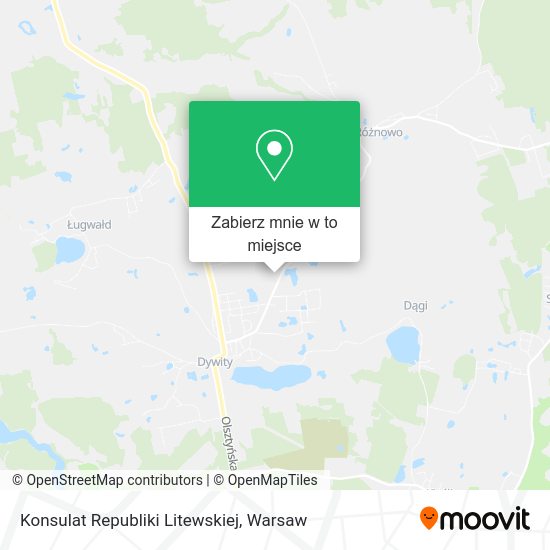 Mapa Konsulat Republiki Litewskiej