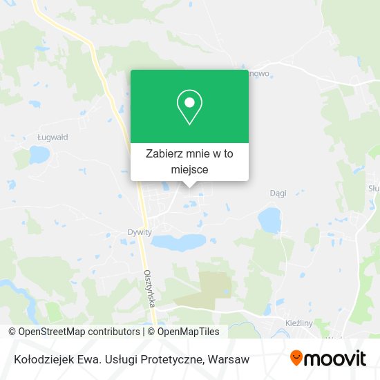 Mapa Kołodziejek Ewa. Usługi Protetyczne