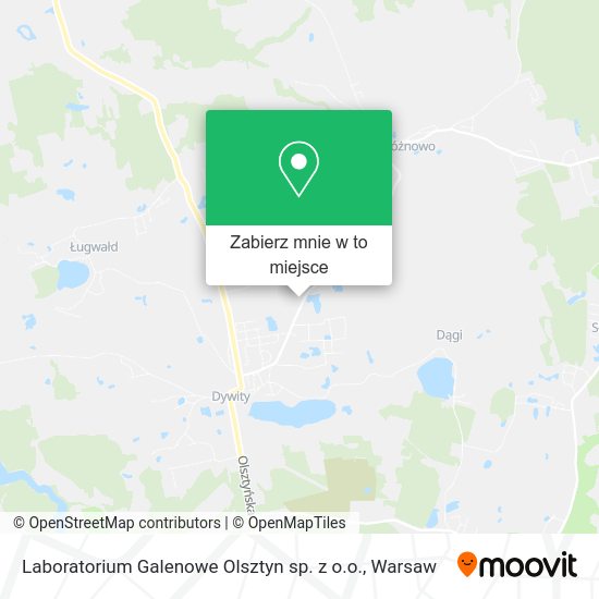 Mapa Laboratorium Galenowe Olsztyn sp. z o.o.