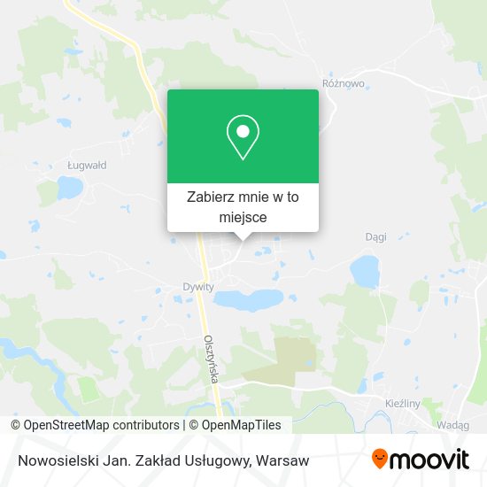 Mapa Nowosielski Jan. Zakład Usługowy