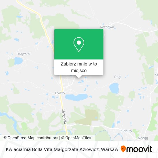 Mapa Kwiaciarnia Bella Vita Małgorzata Aziewicz