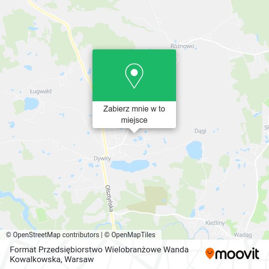 Mapa Format Przedsiębiorstwo Wielobranżowe Wanda Kowalkowska