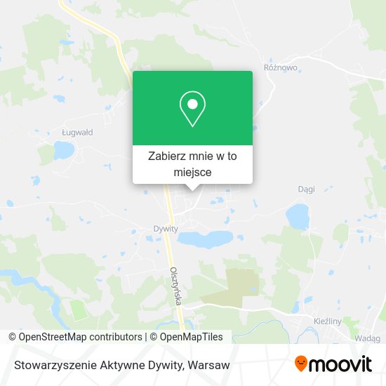 Mapa Stowarzyszenie Aktywne Dywity