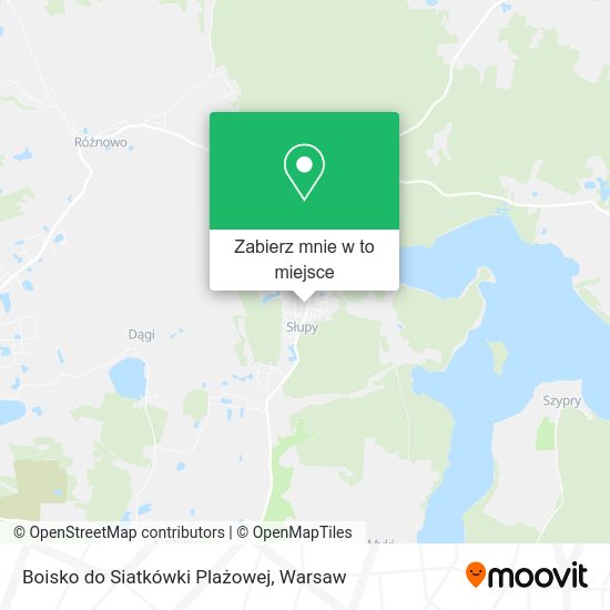 Mapa Boisko do Siatkówki Plażowej