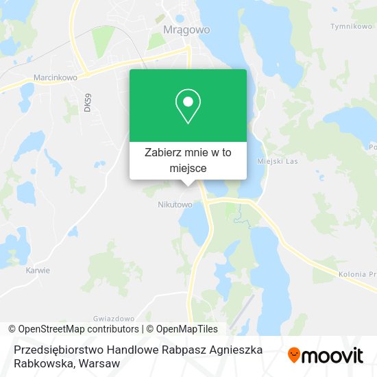 Mapa Przedsiębiorstwo Handlowe Rabpasz Agnieszka Rabkowska