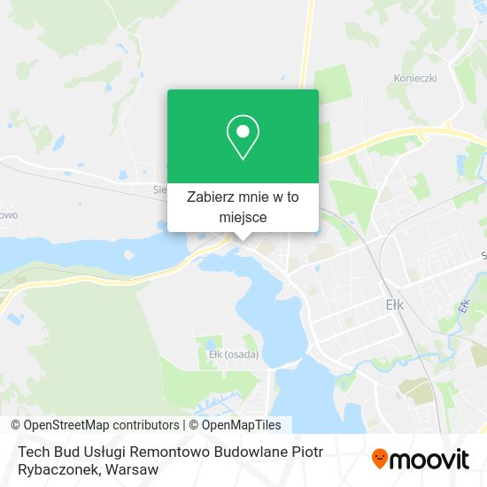 Mapa Tech Bud Usługi Remontowo Budowlane Piotr Rybaczonek