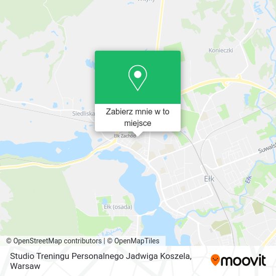 Mapa Studio Treningu Personalnego Jadwiga Koszela