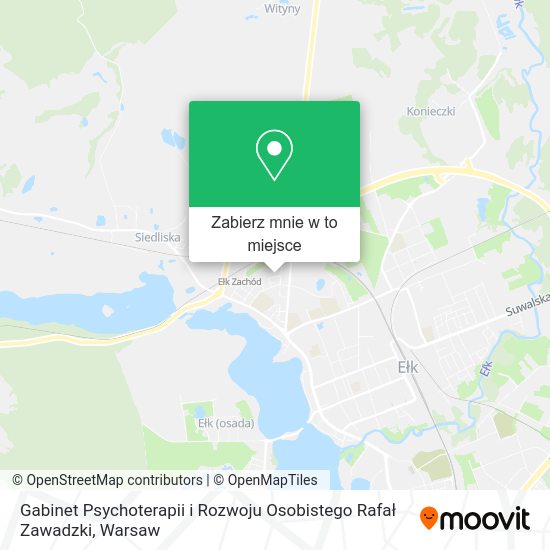 Mapa Gabinet Psychoterapii i Rozwoju Osobistego Rafał Zawadzki