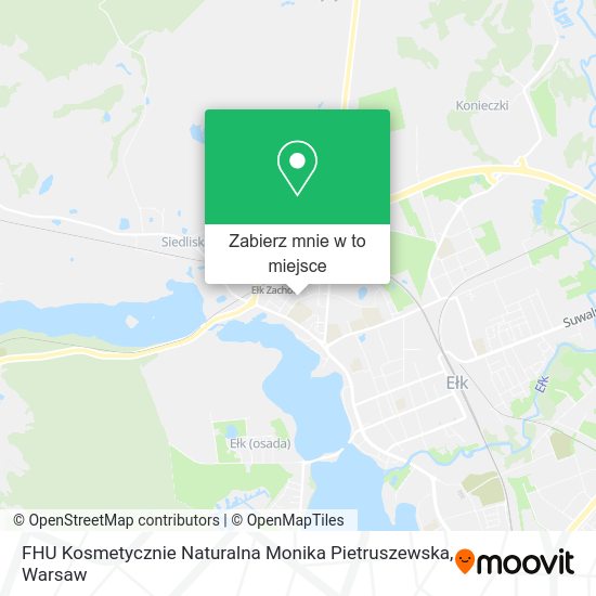 Mapa FHU Kosmetycznie Naturalna Monika Pietruszewska