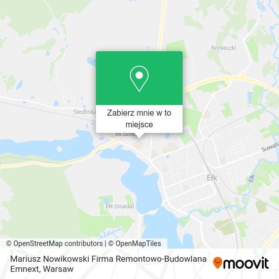 Mapa Mariusz Nowikowski Firma Remontowo-Budowlana Emnext