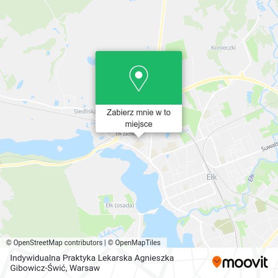 Mapa Indywidualna Praktyka Lekarska Agnieszka Gibowicz-Świć