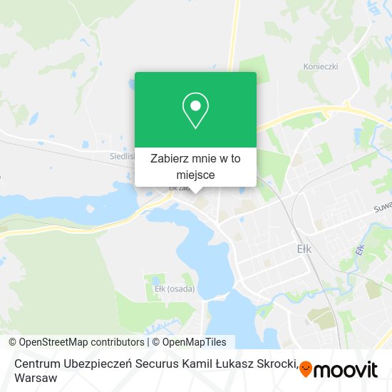 Mapa Centrum Ubezpieczeń Securus Kamil Łukasz Skrocki