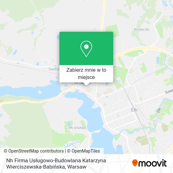 Mapa Nh Firma Usługowo-Budowlana Katarzyna Wierciszewska-Babińska