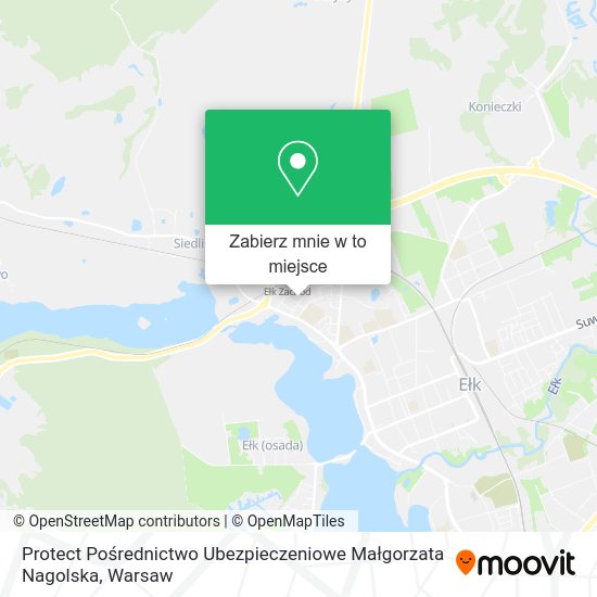 Mapa Protect Pośrednictwo Ubezpieczeniowe Małgorzata Nagolska