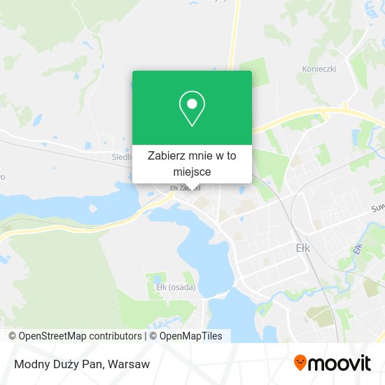 Mapa Modny Duży Pan