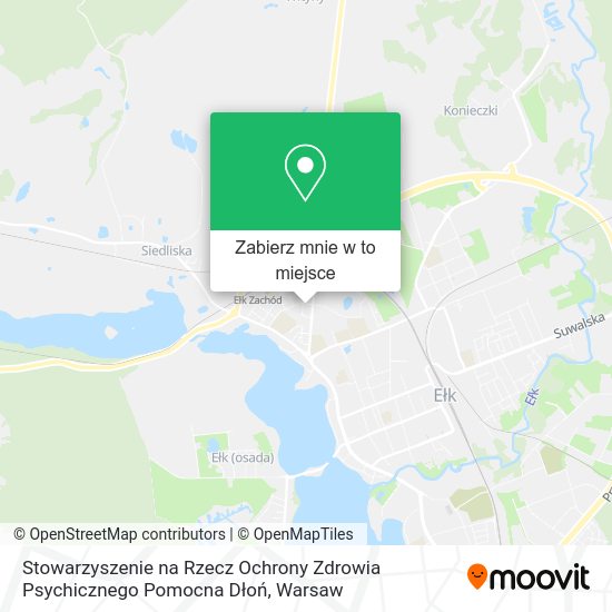 Mapa Stowarzyszenie na Rzecz Ochrony Zdrowia Psychicznego Pomocna Dłoń