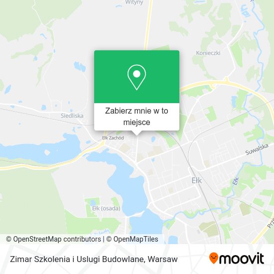 Mapa Zimar Szkolenia i Uslugi Budowlane