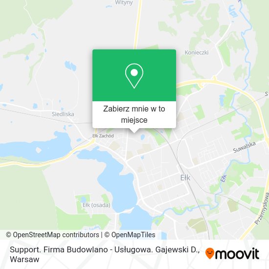 Mapa Support. Firma Budowlano - Usługowa. Gajewski D.