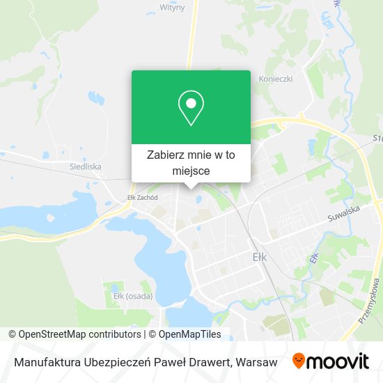 Mapa Manufaktura Ubezpieczeń Paweł Drawert