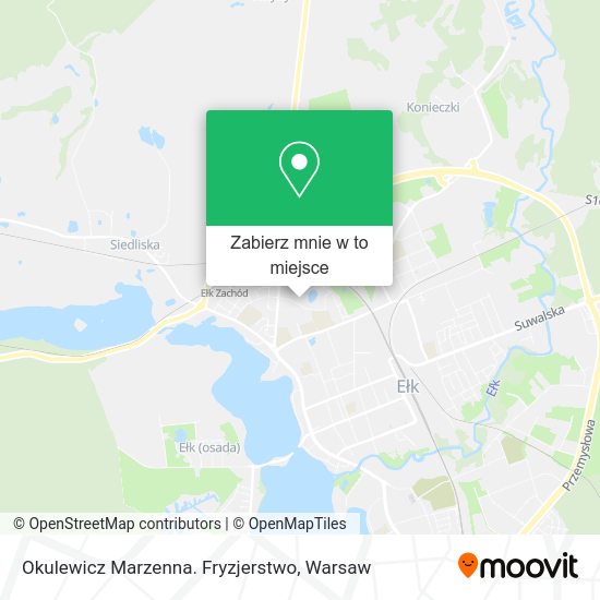 Mapa Okulewicz Marzenna. Fryzjerstwo