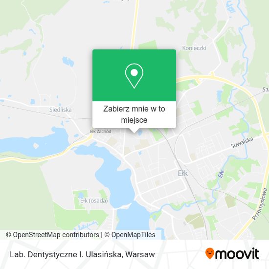 Mapa Lab. Dentystyczne I. Ulasińska