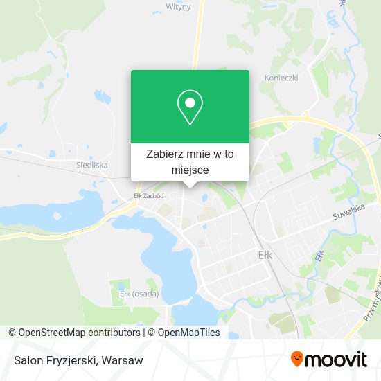 Mapa Salon Fryzjerski