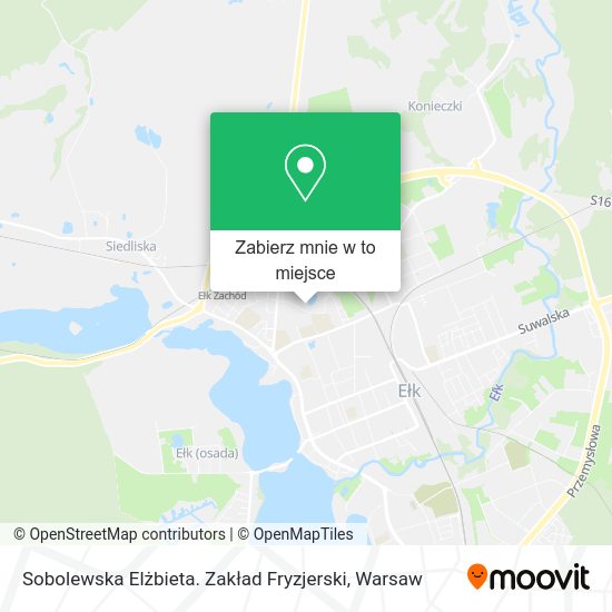 Mapa Sobolewska Elżbieta. Zakład Fryzjerski