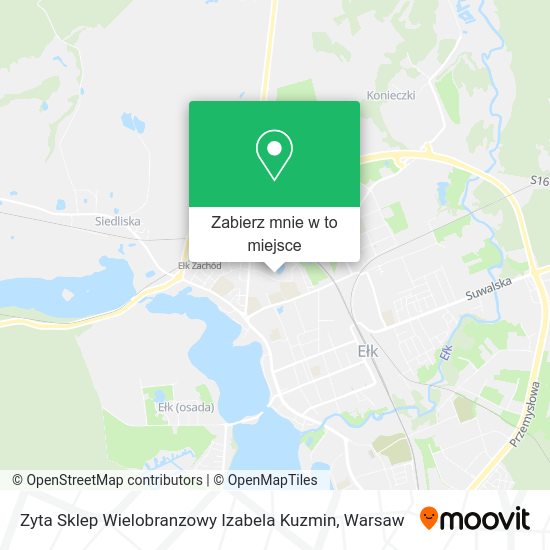 Mapa Zyta Sklep Wielobranzowy Izabela Kuzmin