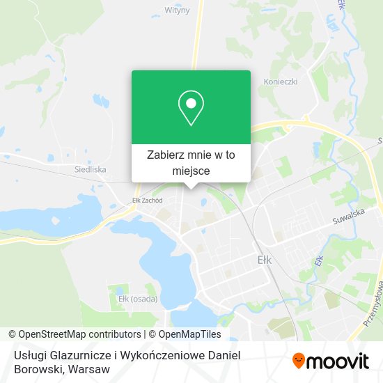 Mapa Usługi Glazurnicze i Wykończeniowe Daniel Borowski