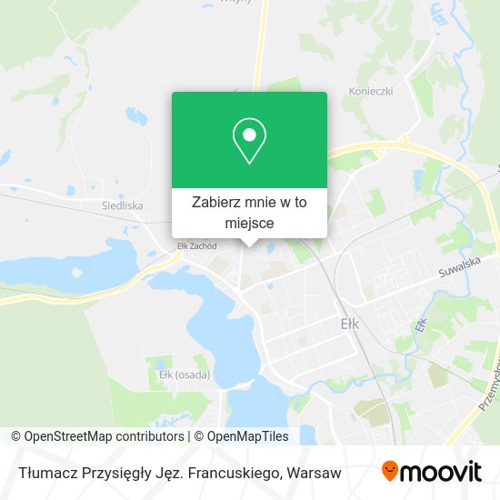 Mapa Tłumacz Przysięgły Jęz. Francuskiego