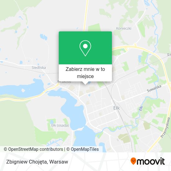 Mapa Zbigniew Chojęta