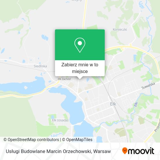 Mapa Usługi Budowlane Marcin Orzechowski