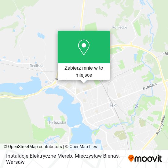 Mapa Instalacje Elektryczne Mereb. Mieczysław Bienas