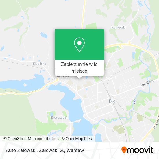 Mapa Auto Zalewski. Zalewski G.