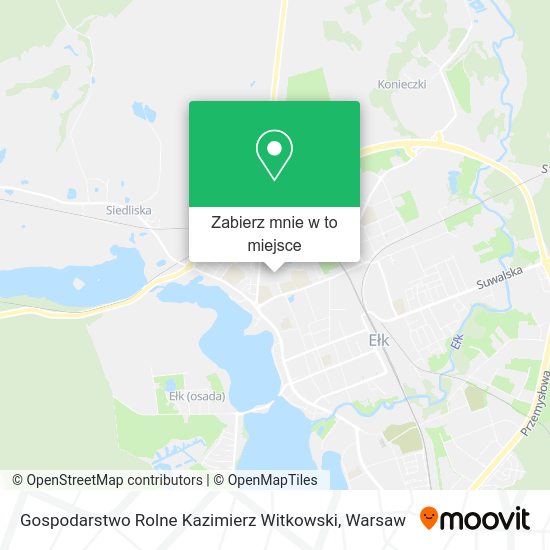 Mapa Gospodarstwo Rolne Kazimierz Witkowski