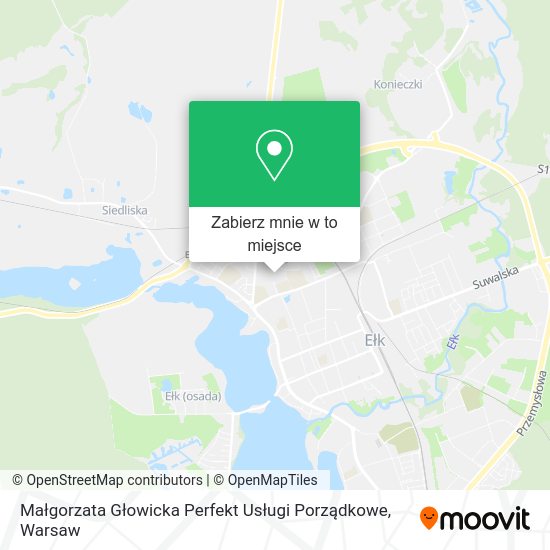 Mapa Małgorzata Głowicka Perfekt Usługi Porządkowe