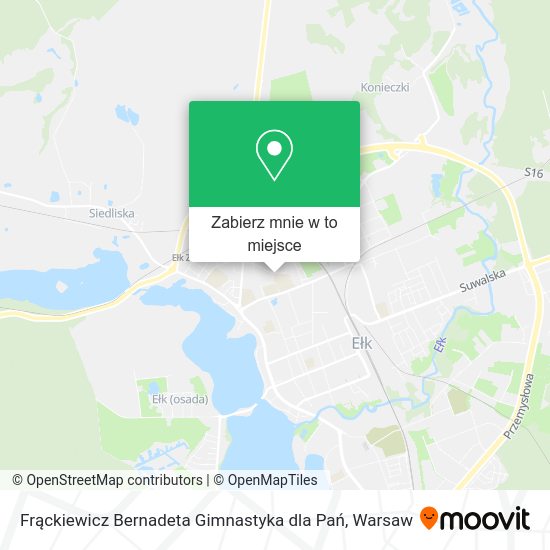 Mapa Frąckiewicz Bernadeta Gimnastyka dla Pań