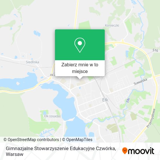 Mapa Gimnazjalne Stowarzyszenie Edukacyjne Czwórka