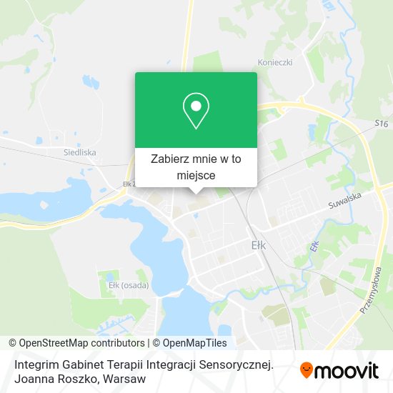 Mapa Integrim Gabinet Terapii Integracji Sensorycznej. Joanna Roszko