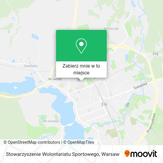 Mapa Stowarzyszenie Wolontariatu Sportowego