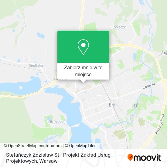 Mapa Stefańczyk Zdzisław St - Projekt Zakład Usług Projektowych