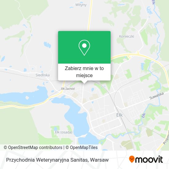 Mapa Przychodnia Weterynaryjna Sanitas