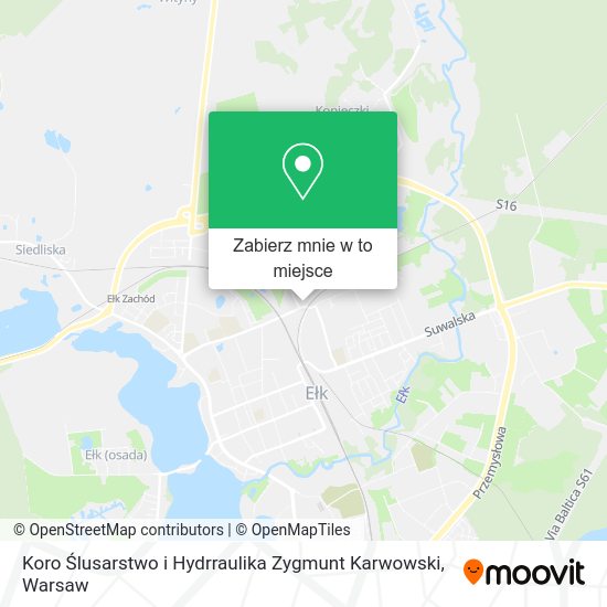 Mapa Koro Ślusarstwo i Hydrraulika Zygmunt Karwowski