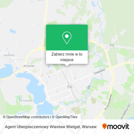 Mapa Agent Ubezpieczeniowy Wiesław Wielgat