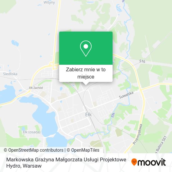 Mapa Markowska Grażyna Małgorzata Usługi Projektowe Hydro