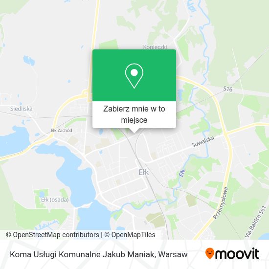 Mapa Koma Usługi Komunalne Jakub Maniak