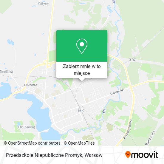 Mapa Przedszkole Niepubliczne Promyk