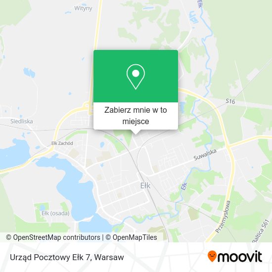 Mapa Urząd Pocztowy Ełk 7