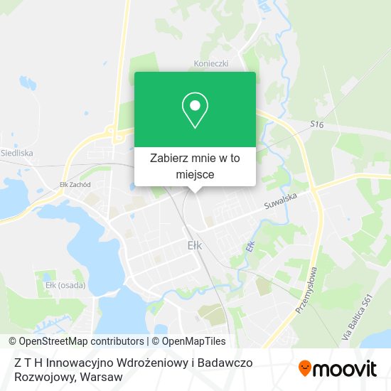 Mapa Z T H Innowacyjno Wdrożeniowy i Badawczo Rozwojowy