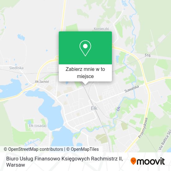 Mapa Biuro Usług Finansowo Księgowych Rachmistrz II